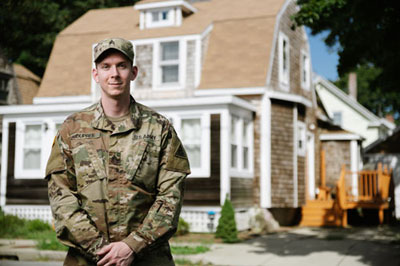 A photo of MassHousing Operation Welcome Home borrower Evan Dupree