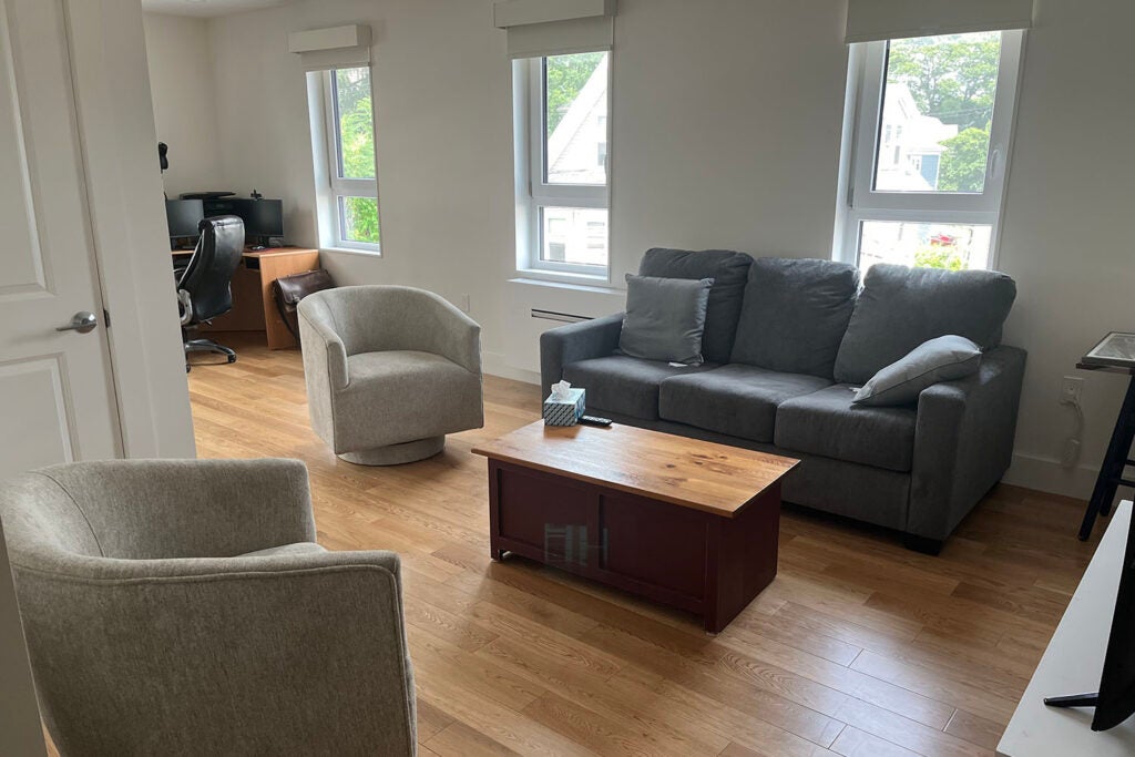 A photo showing the living room of a MassHousing borrower named Sean