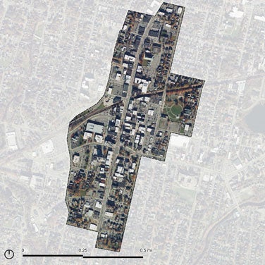 A map of downtown Pittsfield, Mass.