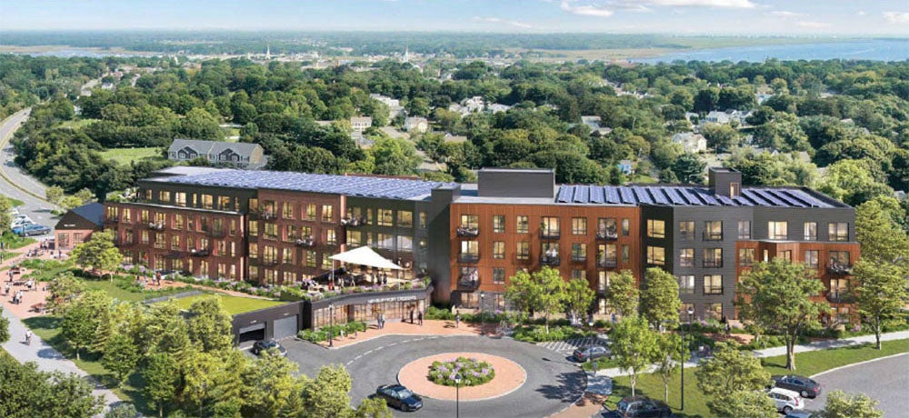 A rendering of Newburyport Crossing in Newburyport, Mass. Courtesy of MINCO Development.